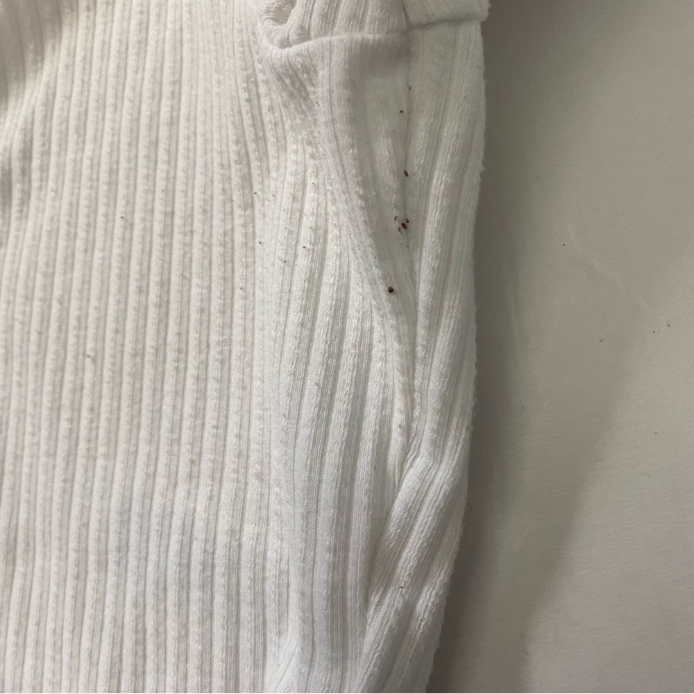 Hollister Polo Collar White Baby Tee Size L - Picture 5 of 6
